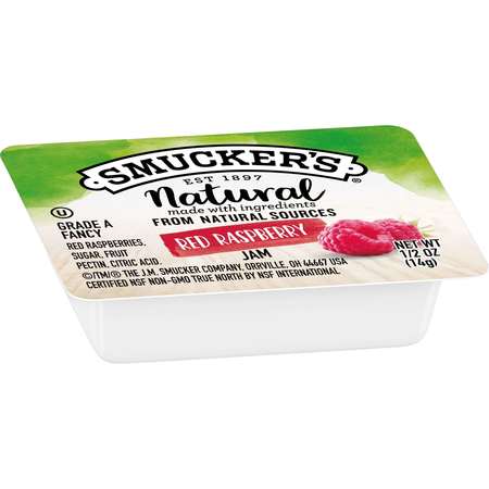 SMUCKERS Smucker's Natural Red Raspberry Jam .5 oz. Cup, PK200 5150008203